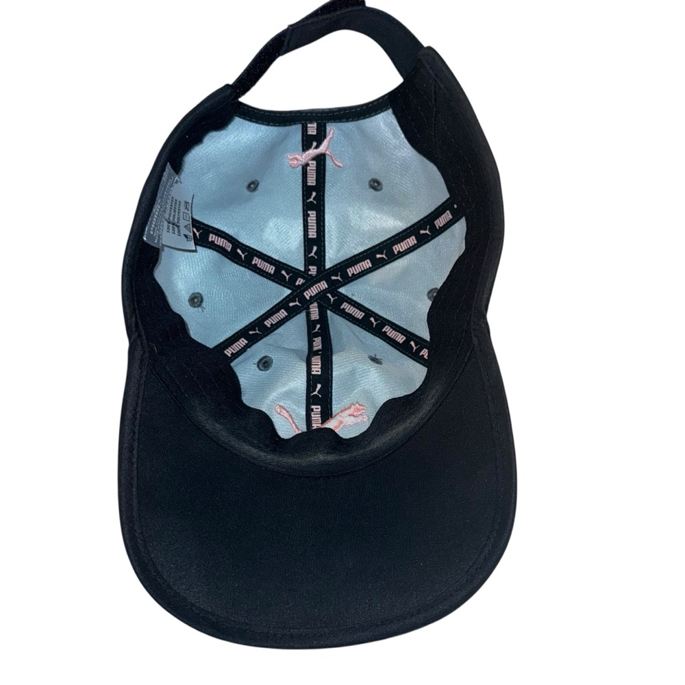 Puma Black Cap with Pink Logo - Picture 4 of 5